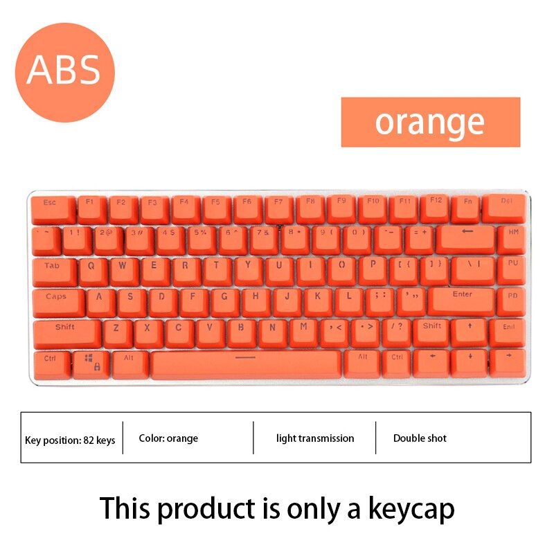 82 tasten Doppel Schuss OEM Profil Keycap Rosa Blau Orange Weiß Farbe Passenden Geeignet Für AK33 für Mechanische Tastatur