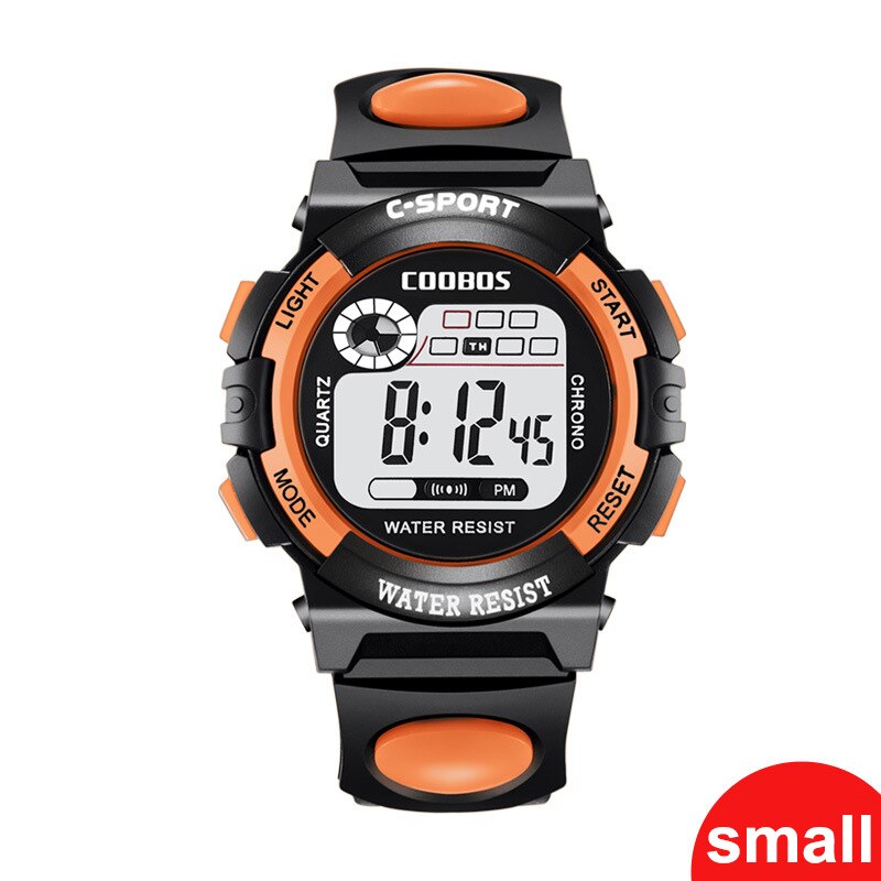 Dameshorloges sport digitaal horloge damesjurken rubberen led-display klok waterdichte polshorloges montre femme: 0118os