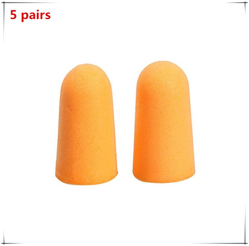 Earplugs high foam anti-noise earplugs ear protectors sleep soundproof earplugs workplace safety supplies: Cordless 5 pairs