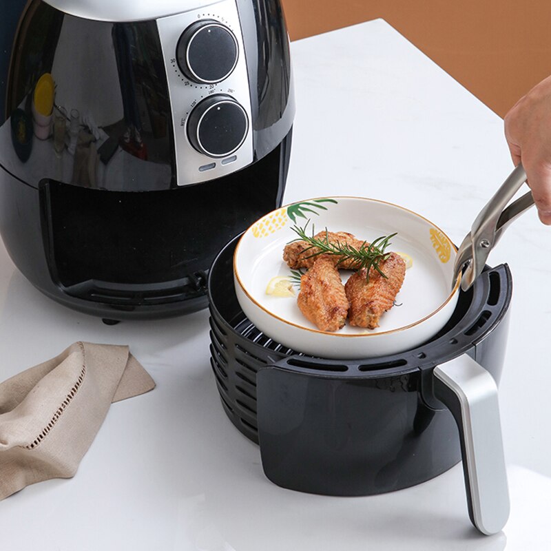 gusonse Household Steak Plate Microwave Baking Plate Ceramic Plate Oven Special