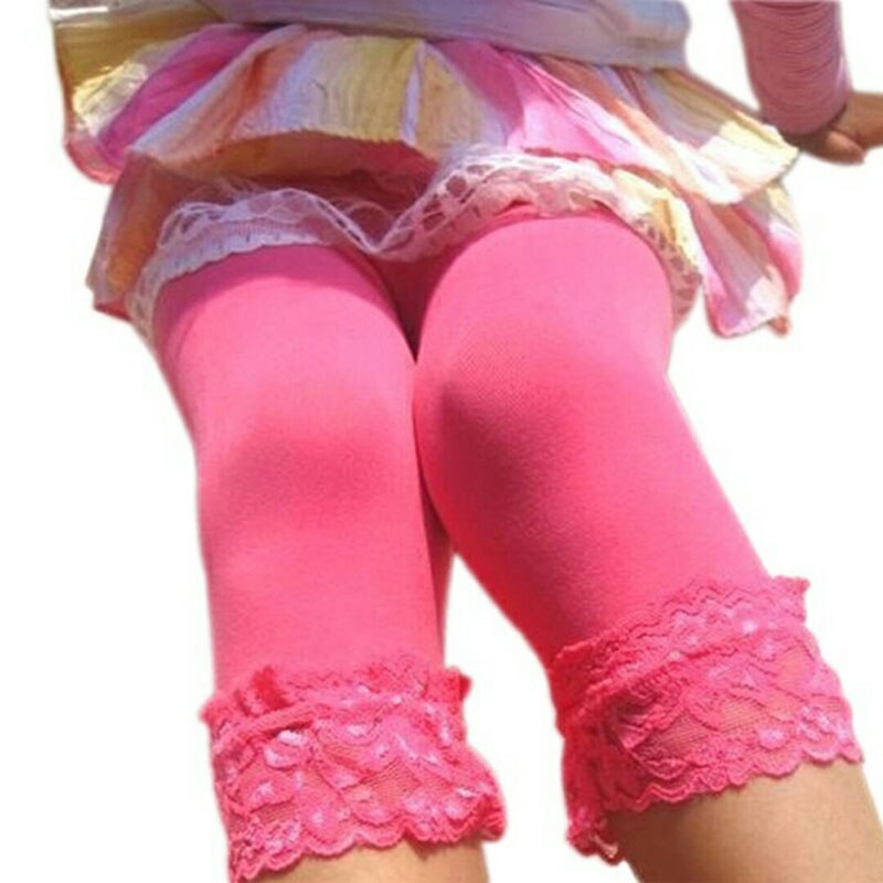 Pige leggings efterår forår stretch børn blonde leggings skinny capris bukser elastisk fløjl elastiske leggings pige bukser: Vandmelon rød