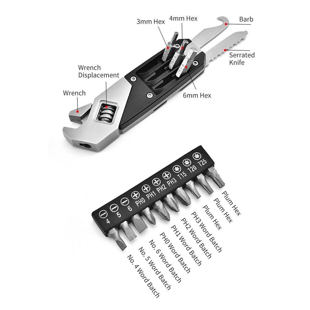 Folding Hex Wrench Stainless Metal Allen Wrench set Hexagonal Screwdriver Key Wrenches Allen Keys Hand Tool Portable Set