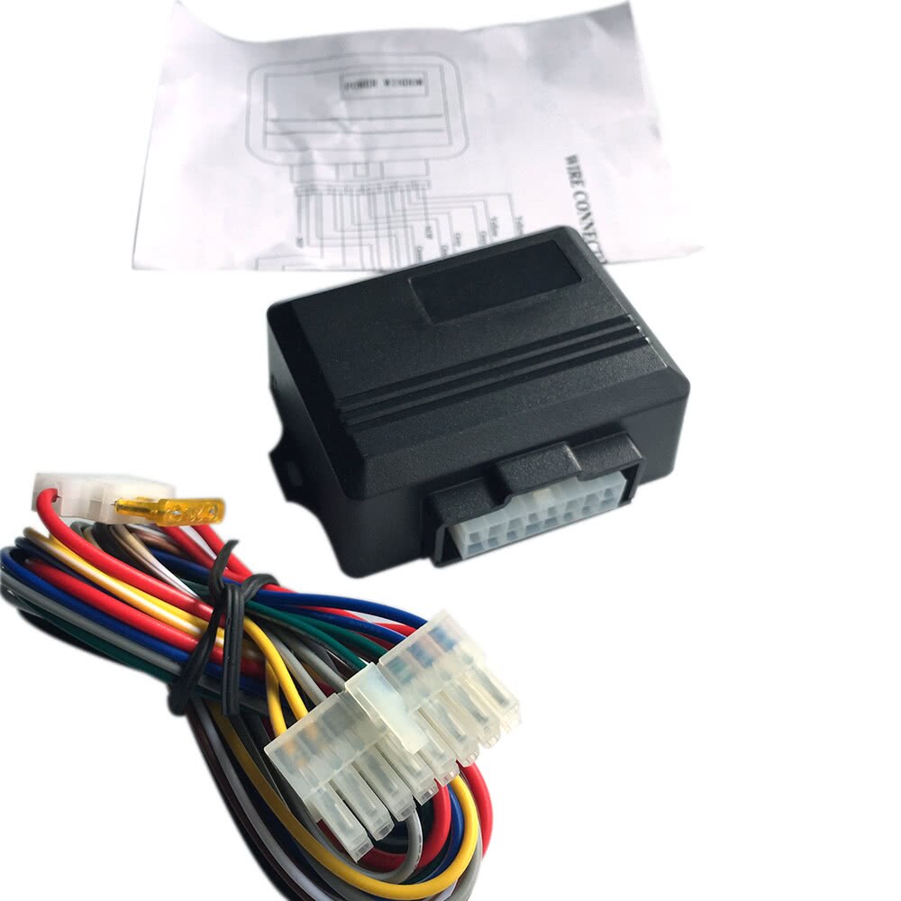 Vehicle Auto Door Glass Closing Remotely Close Window Module System W/ Wire Controller Module Folding System KIT