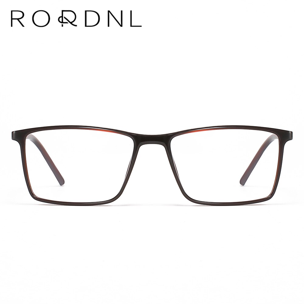 Montura de gafas graduadas para miopía para hombre, lentes ópticas de estilo de negocios, TR90, marco rectangular,