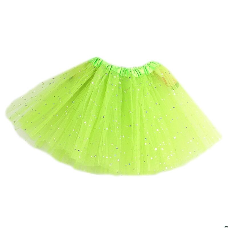 Enfant en bas âge fille Multi couches plissé Tutu jupe couleur unie paillettes or à pois paillettes Ballet jupon Costume Satin bord: 11