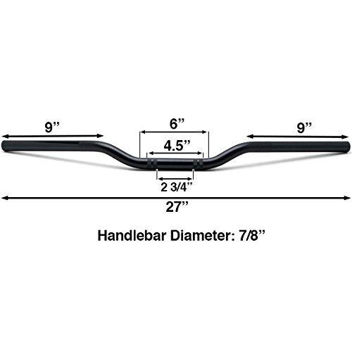 Universal 22mm Motorcycle Handlebar for Yamaha Suzuki Kawasaki Honda Motorbike Aluminum Handlebars Scooter Handle Bar Motor Bars