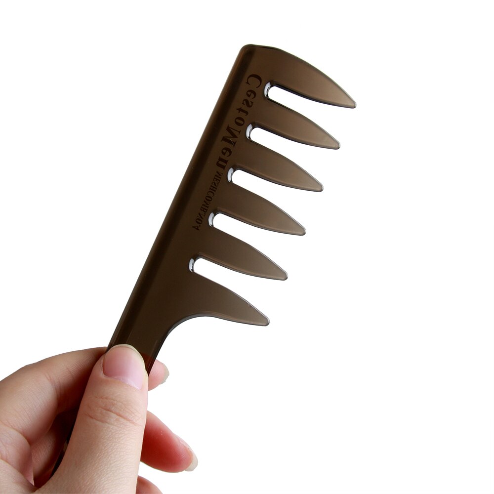 ! 1PC Wide Tooth Hair Brush Fork Comb Men Beard Hairdressing Brush Barber Shop Hair Styling Tools Salon Accessory Five Styles