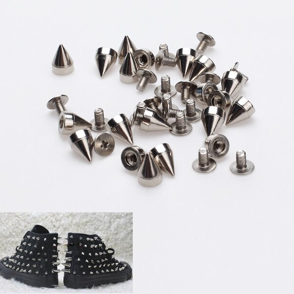 20 delar koniska spikar för diy hantverksläder