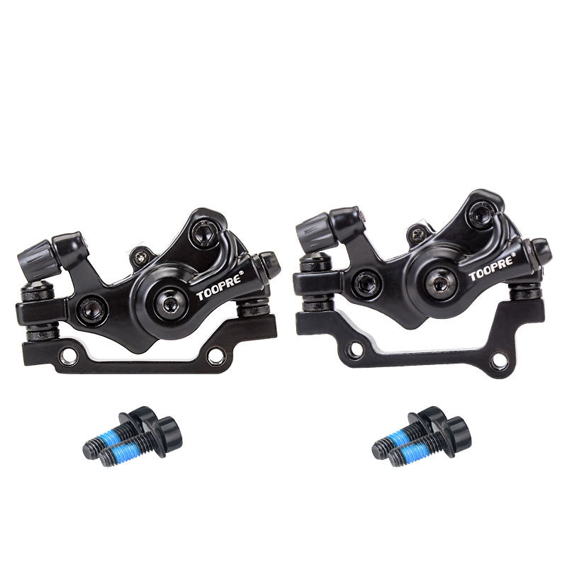 Ultralight mountain bike mechanical line pull disc brake mtb electric bicycle disc brake universal front and rear brake calipers: Light Grey