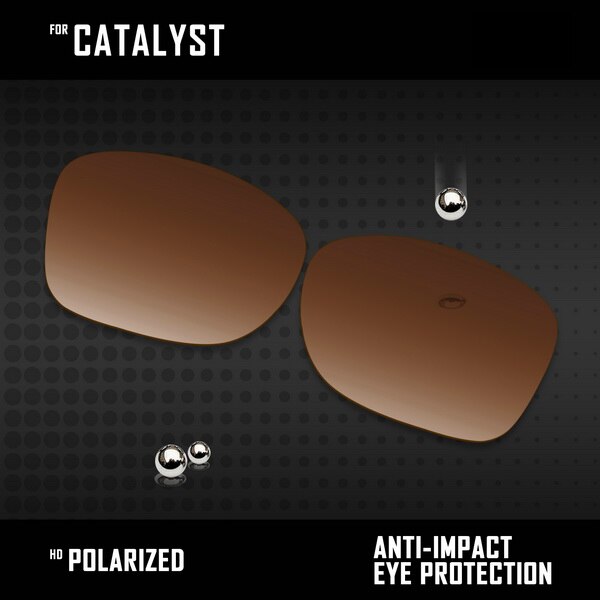 OOWLIT Lenses Replacements For Oakley Catalyst Sunglasses Polarized - Multi Colors: Brown Gradient
