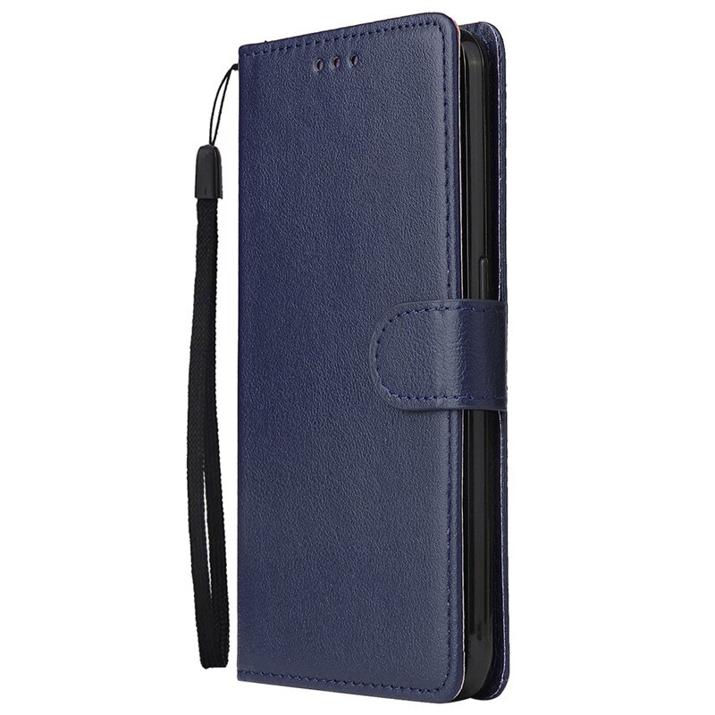 Étui à rabat en cuir pour Samsung Galaxy A31 A315F, Coque portefeuille avec porte-cartes: Bleu