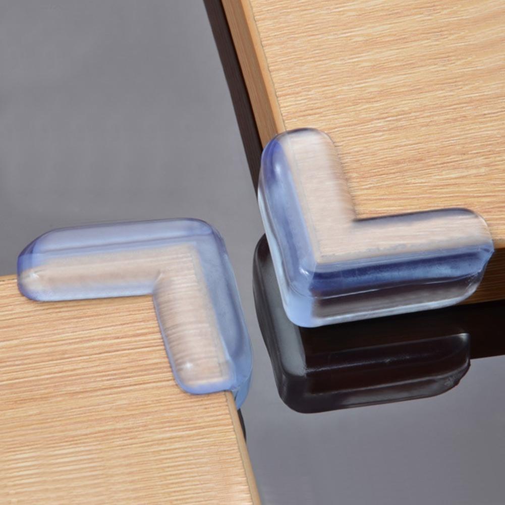 4pcs Transparent Anti-collision Angle PVC Pad Child Safety Corner Guard Baby Collision Proof Protector Table Corner Bumper
