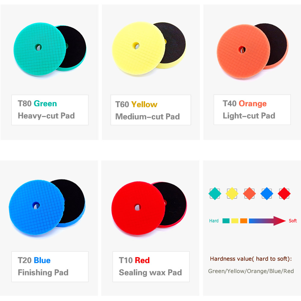 5&amp;6inch Polishing Wheels Automotive Polishing Berets For Polishing Machine Car Polishing Pads Sponge For Polishing Cars