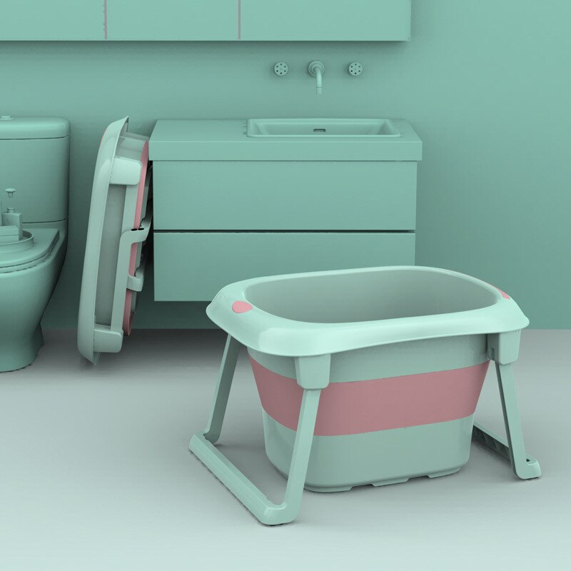 Newborn Baby Bathtub Children Folding Bathtub Infant Baby Can Lie Shower Tub Keep Warm Portable Baby Tub Bath 0-10 Year