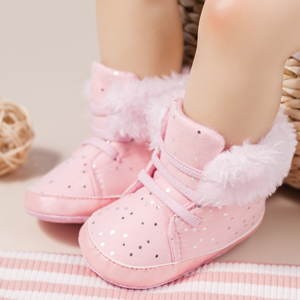 Winter Neue Baby Booties Junge Mädchen Stiefel Warme Baumwolle Weiche-Sohle Nicht-Unterhose Kleinkind Erste Wanderer Kleinkind krippe Schuhe