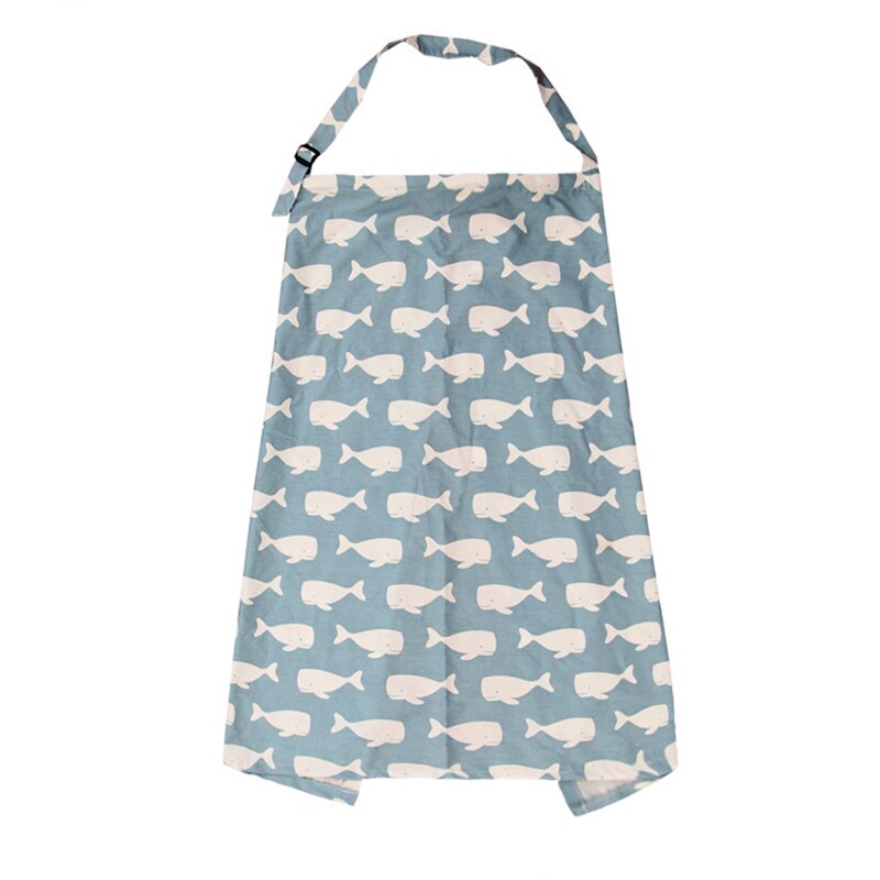 Moeder Uitje Borstvoeding Handdoek 100% Katoenen Baby Voeden Verpleging Covers Anti-Glare Verpleging Doek: Whale