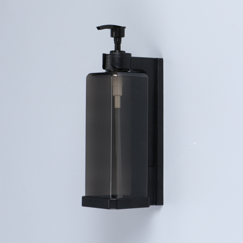 Hotel Shampoo and Shower Gel Separate Bottles Wall Mounted No Punching Hand Sanitizer Boxes Wall Mounted Manual Soap Dispensers: Dark Khaki