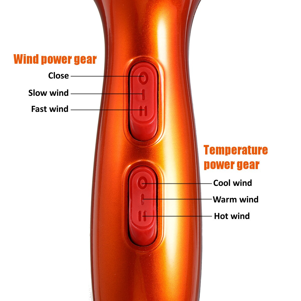 Secador de pelo de 110v con enchufe estadounidense de 3000W, aire y frío, secador de pelo, secador de pelo, herramientas de estilismo para salones y uso doméstico, secador de pelo