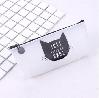 Cat Pencil Case Silica Gel School Supplies Stationery School Cute Pencil Box Pencilcase Pencil Bag School Tools Kawaii: C