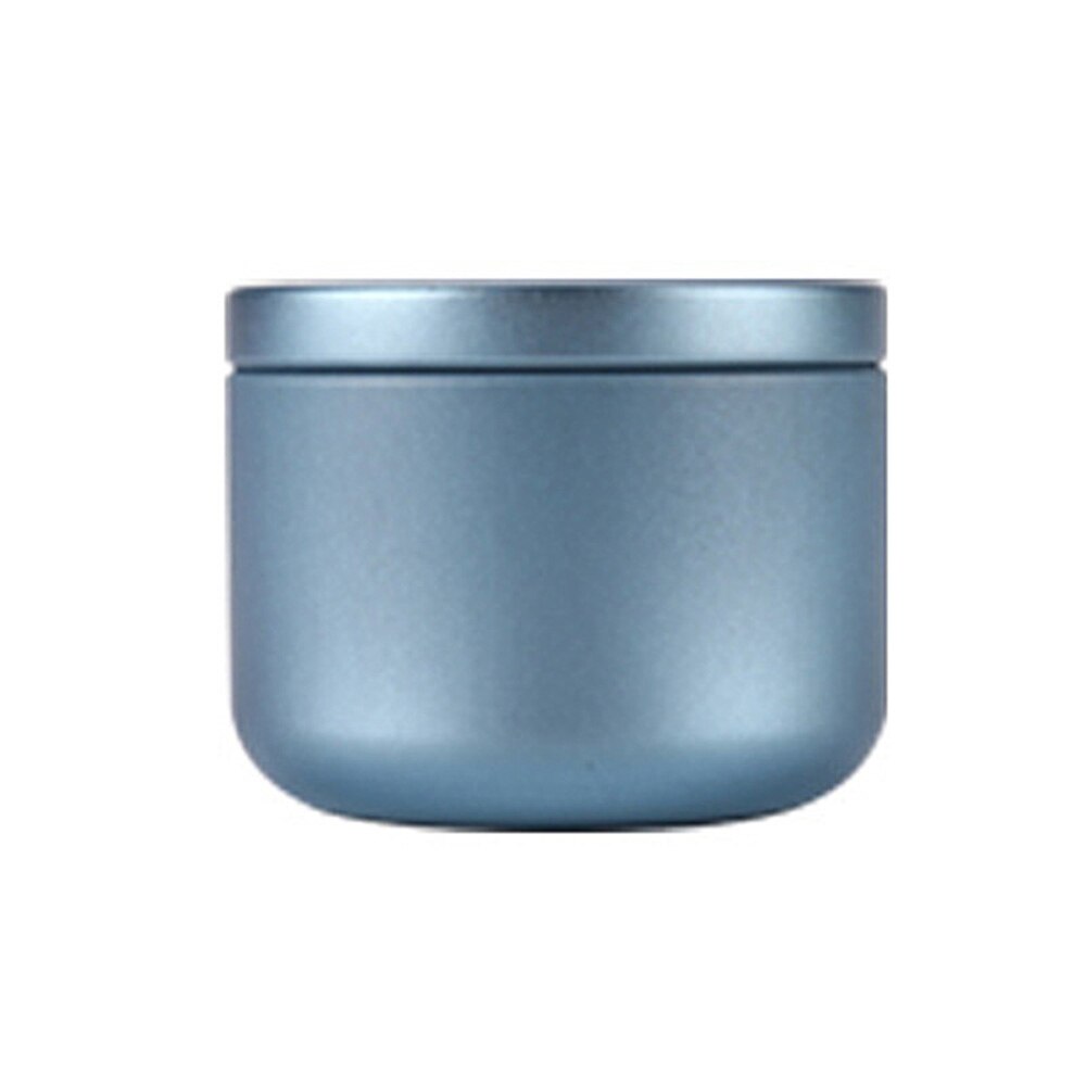 Mini Thee Kan Opslag Boxex Reizen Draagbare Bloem Verzegelde Blikken Metalen Thee Koffie Container Kleine Jar Tin Organizer: blue