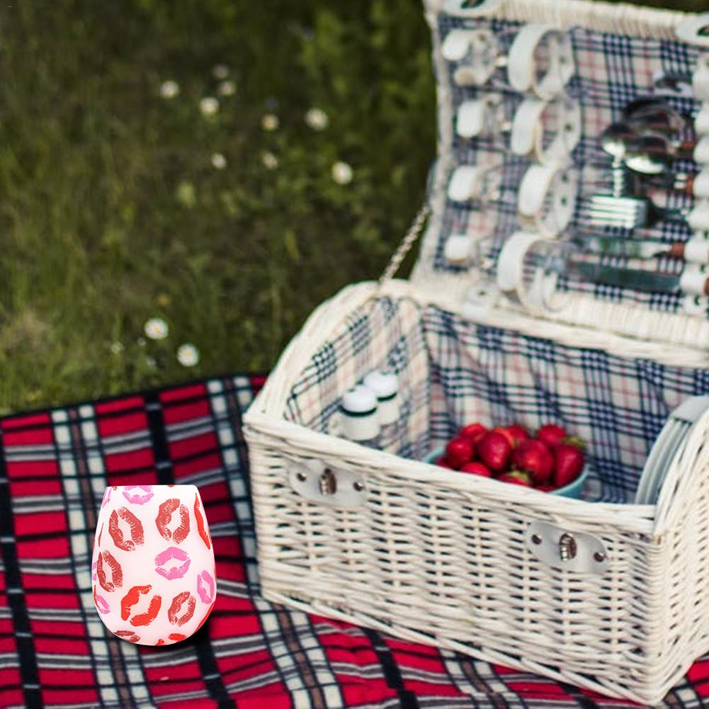1 st sprängsäker säker silikon vinkopp återanvändbar cocktailparty vatten öl te kopp drinkware muggar godisfärg juice ölkopp