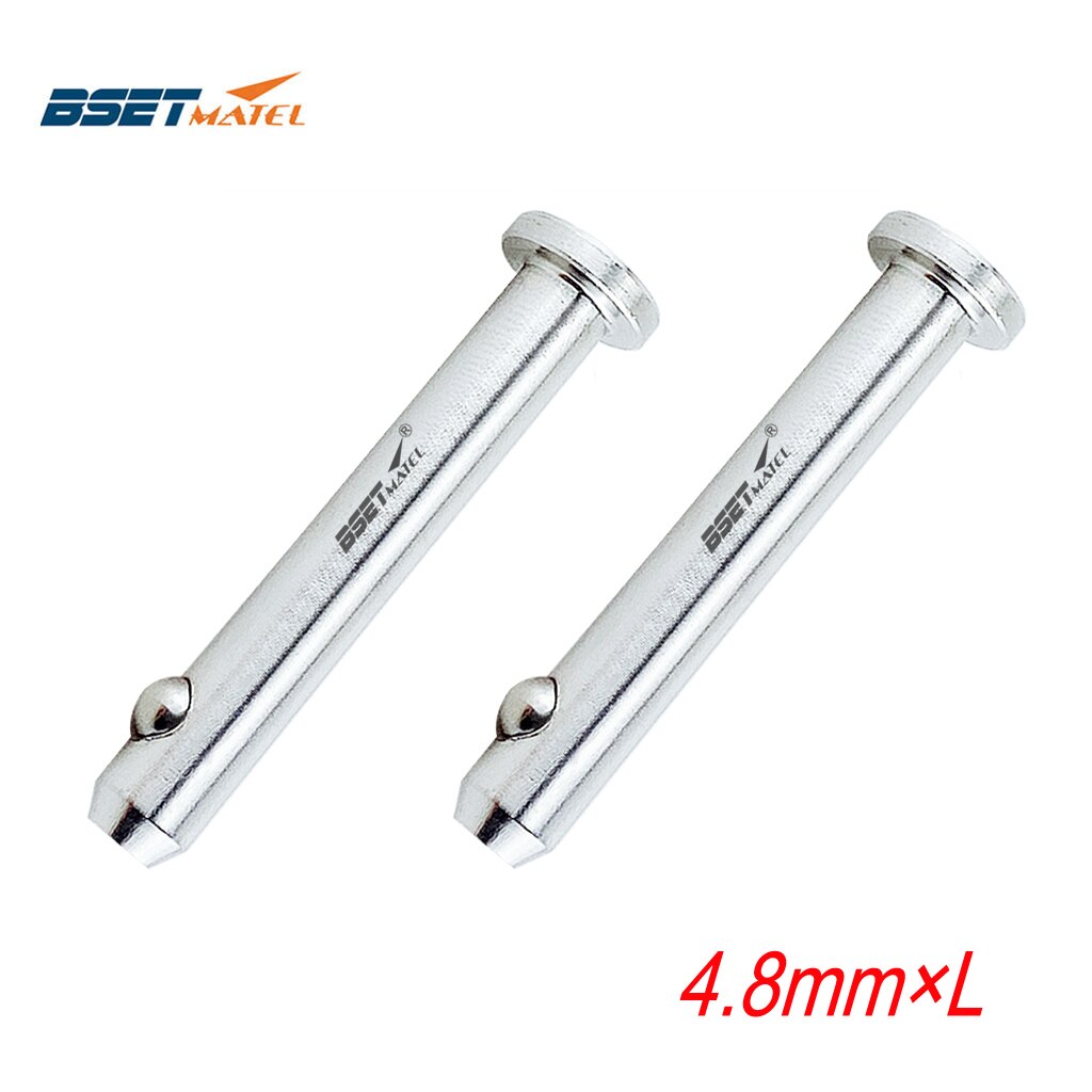 2PCS 4.8mm Stainless Steel Dowel Pin Flat Head Cylindrical Pin Positioning Pins Quick Release Ball Pin Retainer Farm Lawn Garden