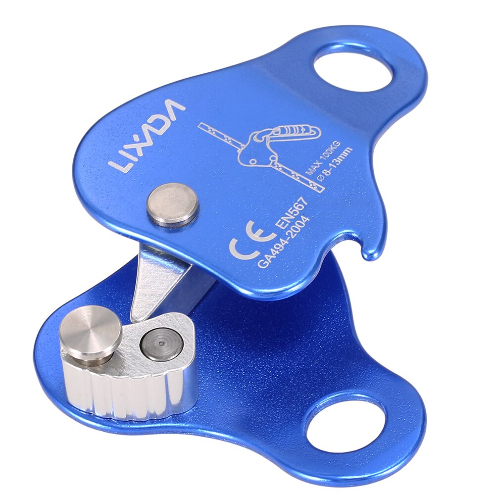 Lixada Klettern Schutz Ascender 220LB Klettern Sicherungs Gerät Seil Grip Außen Klettern Rigging 8-13MM Seil Outdoor-Tool