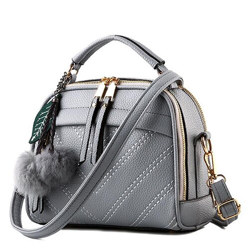 Ladsoul damenhandtasche, Hülse-schultertasche, lässige umhängetasche, gute damentasche, bolsas  lm3918/ g: Graue damentasche