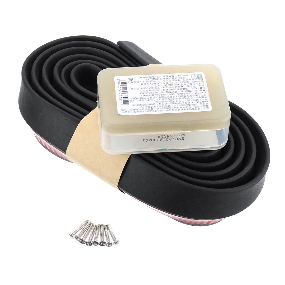 2.5m Anti-scratch Strip Car Front Bumper Protector Rubber Bumper Guards Lip Mouldings Splitter Chin Body Door Pedal Trim