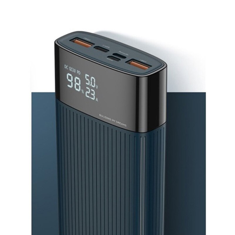 Banco de energía de 20000mAh para iPhone, Samsung, Huawei, tipo C, PD, carga rápida + carga rápida 3,0, batería externa USB: Multicolor