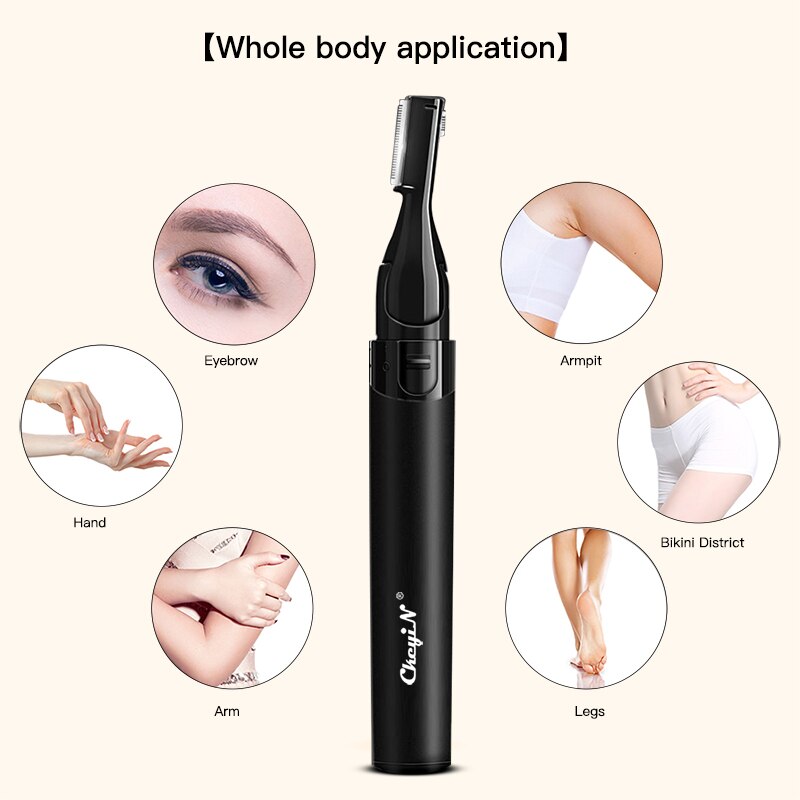 Smart Multifunctional Electric Eyebrow Trimmer Painless Mini Eye Brow Shaver Women Epilator Portable Razors Facial Hair Remover