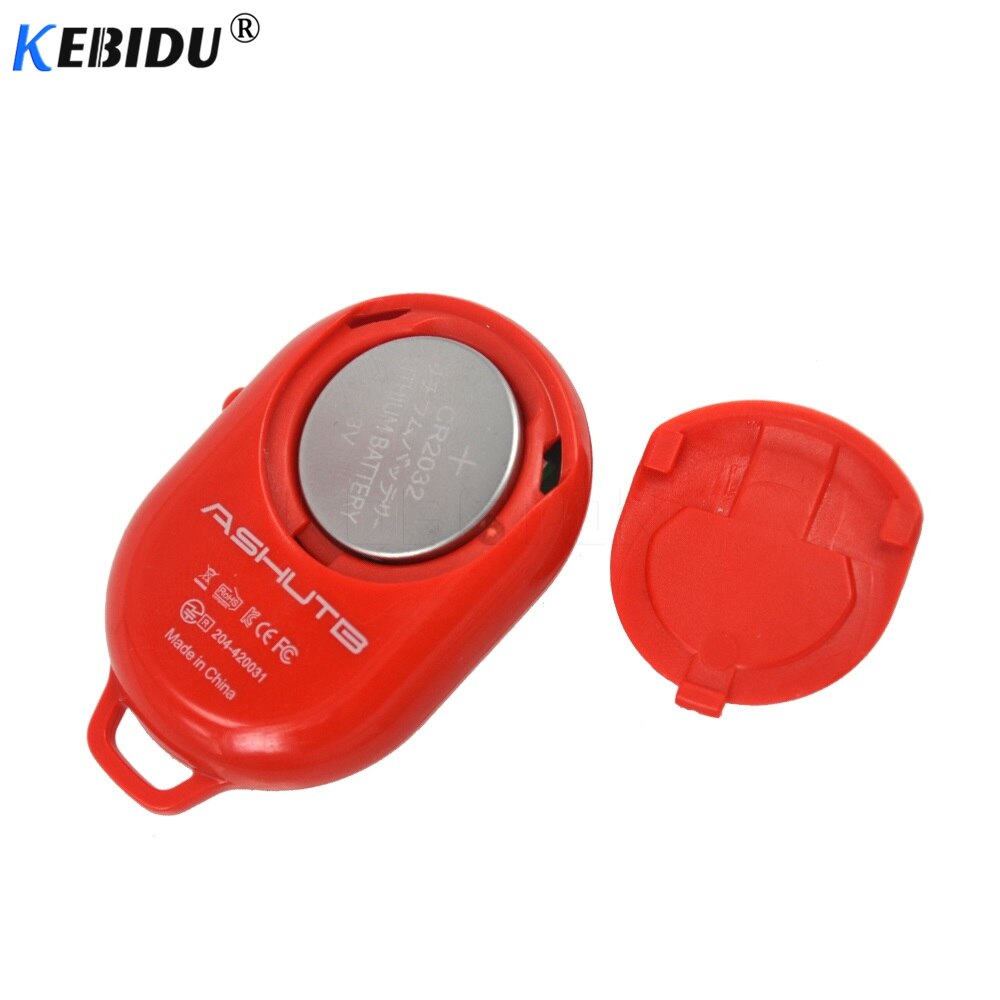 Kebidu controle remoto sem fio, bluetooth, auto-temporizador, liberação de obturador, câmera colorida, para ios e android, para smartphone