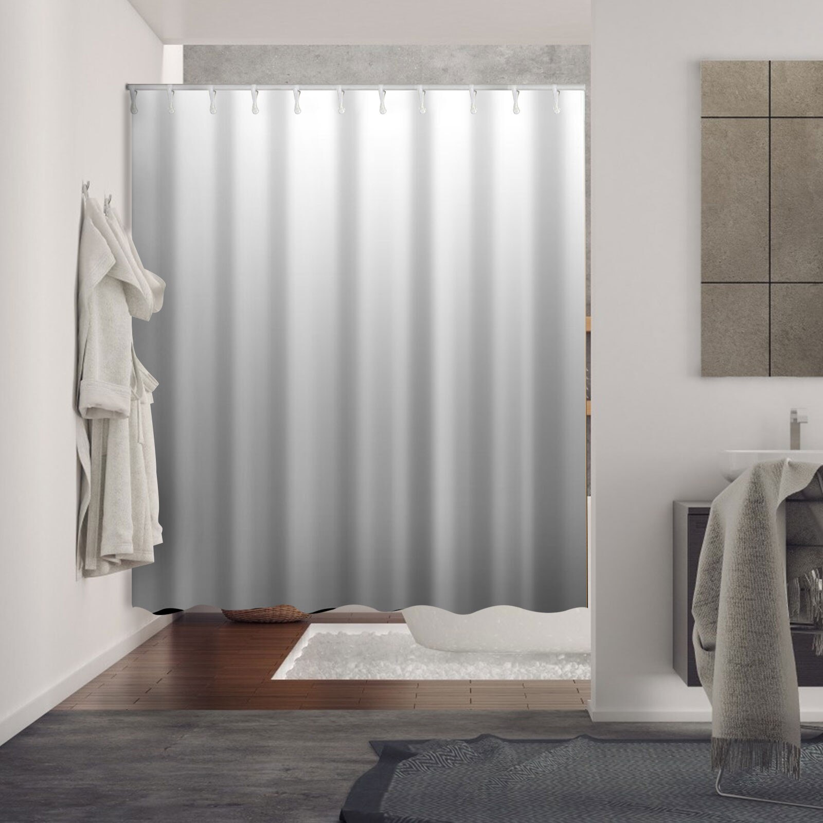 40 # Mooie Kleurrijke Tie Dye Gedrukt Gradient Douche Gordijnen Frabic Waterdicht Polyester Bad Gordijn Met Haken 180x180cm