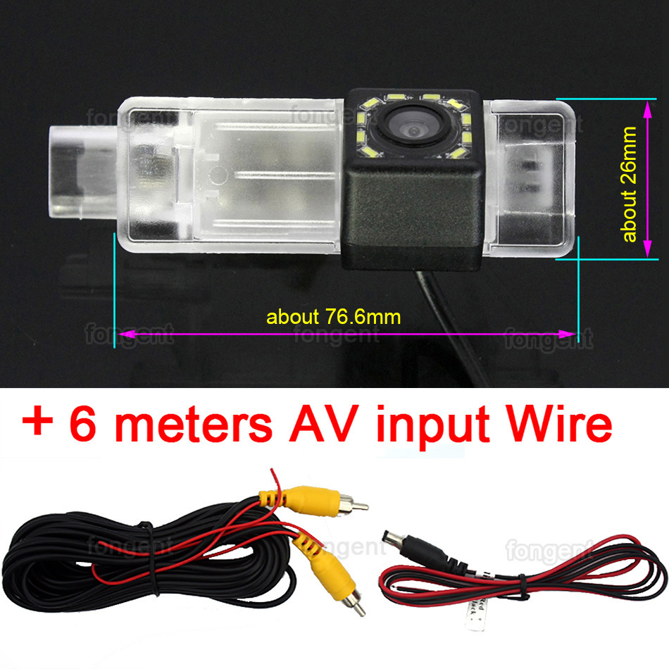 per Peugeot 2008 208 301 307 3008 406 407 408 508 607 806 807 RCZ Citroen C5 C4 MG3 MG5 2010 2009 2015 telecamera retromarcia per auto: 12led posteriore telecamera