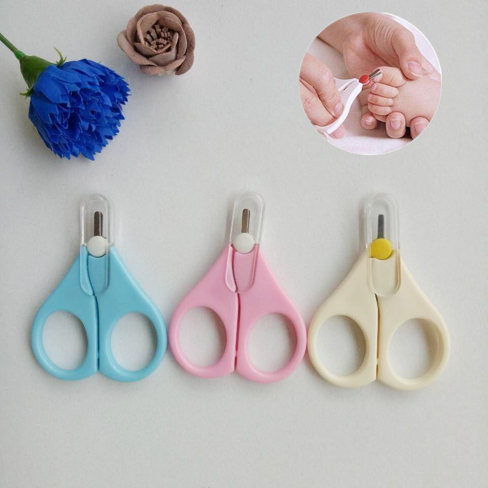1pc crianças segurança do bebê manicure cortador de unhas clippers tesoura adorável mini clipper trimmer cuidados com as unhas do bebê cor aleatória