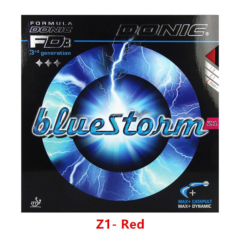 DONIC Bluestorm Z1 Z2 Z3 Tennis Da Tavolo di Gomma di Velocità di Rotazione brufoli in con spugna ping pong tenis de mesa: Z1 Red