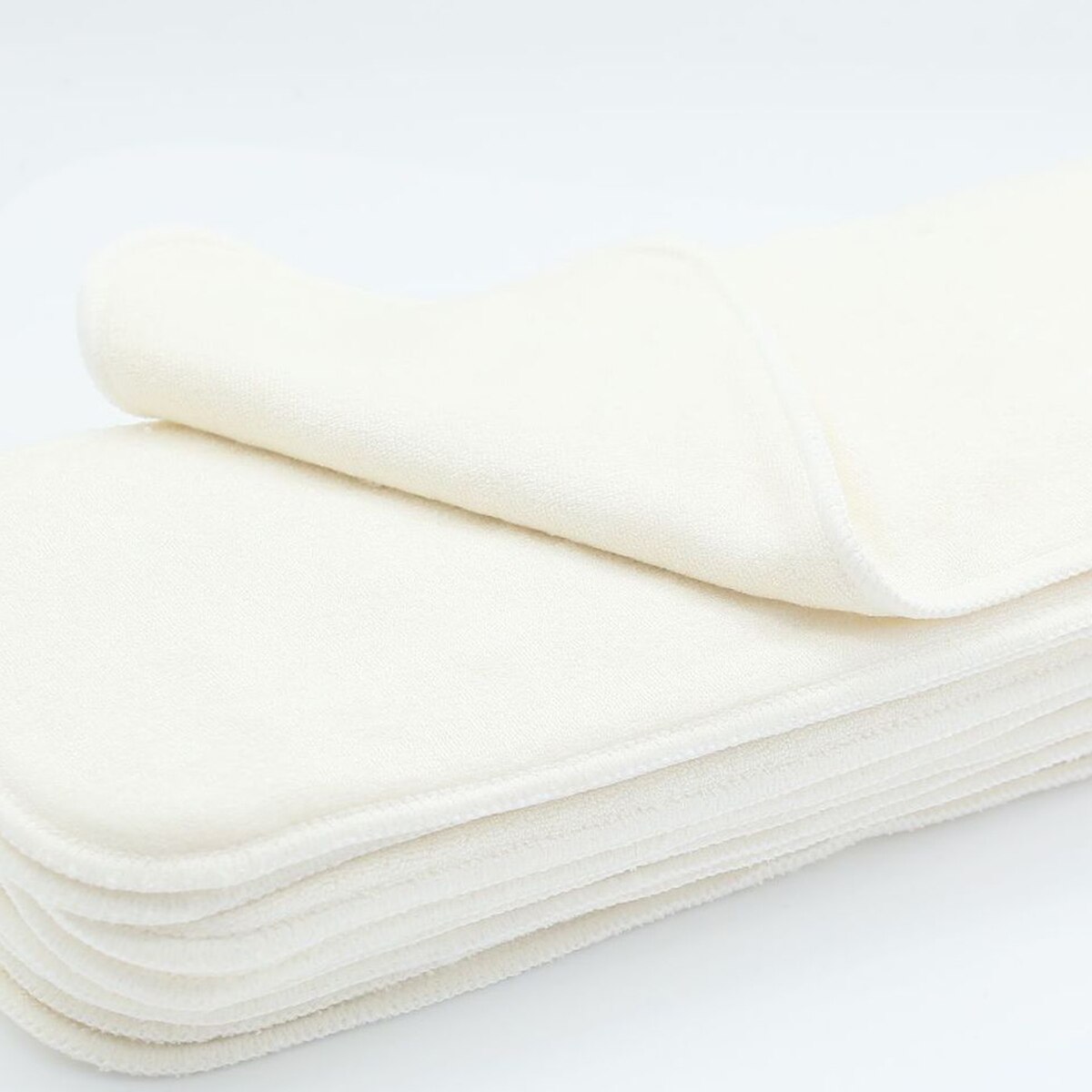 Fralda de pano reutilizável para crianças, fralda de pano bege lavável com 3 camadas super absorvente de água, lavável, venda quente