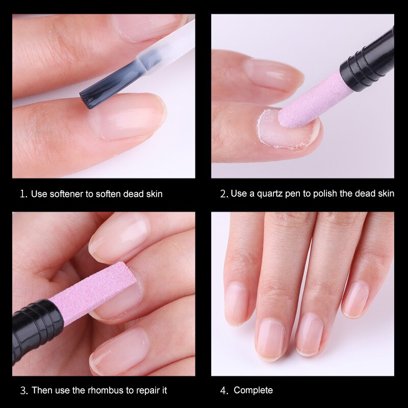 Pumice Stone Nail File Manicure Double-Headed Multi-Functional Peeling Skin Polishing Pen MPwell