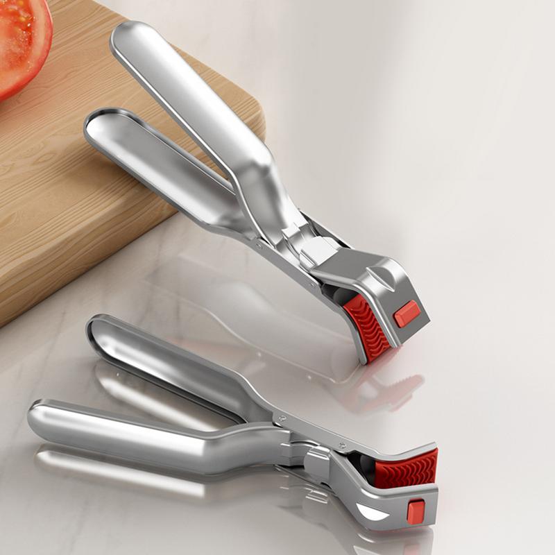 Clip para plato , Clip para cuenco antiescaldaduras, pinza con mango ergonómico, soporte de abrazadera para sartenes, freidoras de aire, hornos de vapor