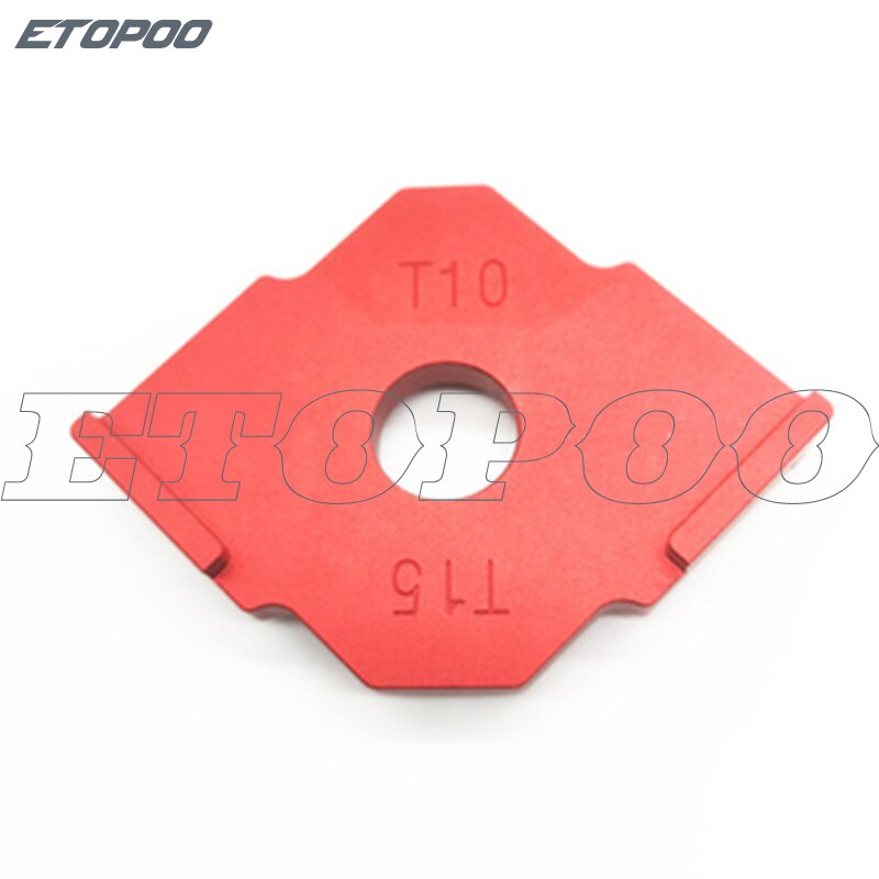 3 pièces/ensemble outils de travail du bois Machine de gravure gabarit d'angle arrondi Rplate règle de fraisage du bois R5 R10 R15 R20 R25 R30 T10 T20: 1pcs T10-T15