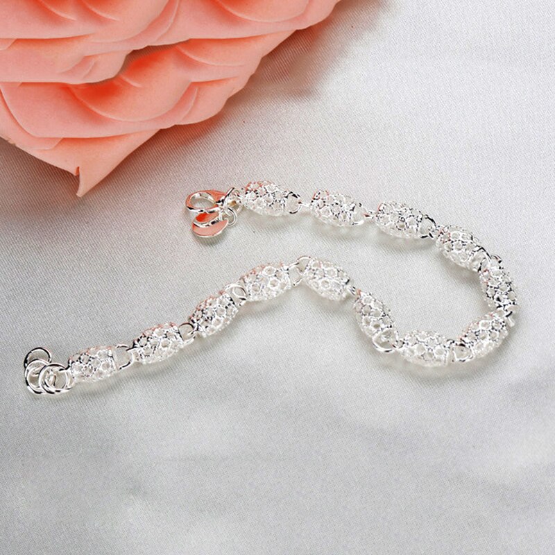 925 Sterling Zilver Creatieve Mode Armband Voor Vrouwen Bruiloft Paar Eenvoudige Geometrische Paert Sieraden Voorkomen Allergie