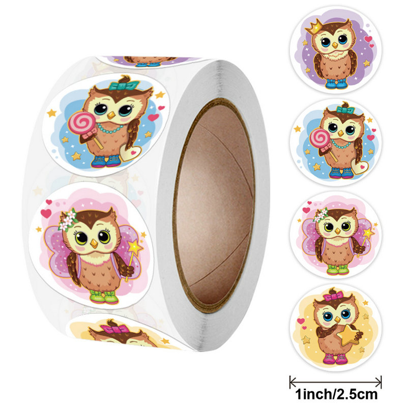 NIEUW Kinderdecoratie mooie stickers schoolleraar beloningssticker Cartoons, dieren, labels Kleefstof: Bordeaux