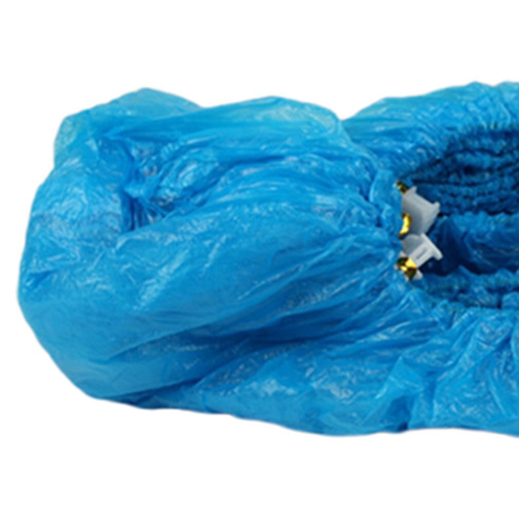 100pcs Shoe Covers Special T-shoe Covers Home Office Dustproof Shoe Covers Disposable PE Shoe Covers