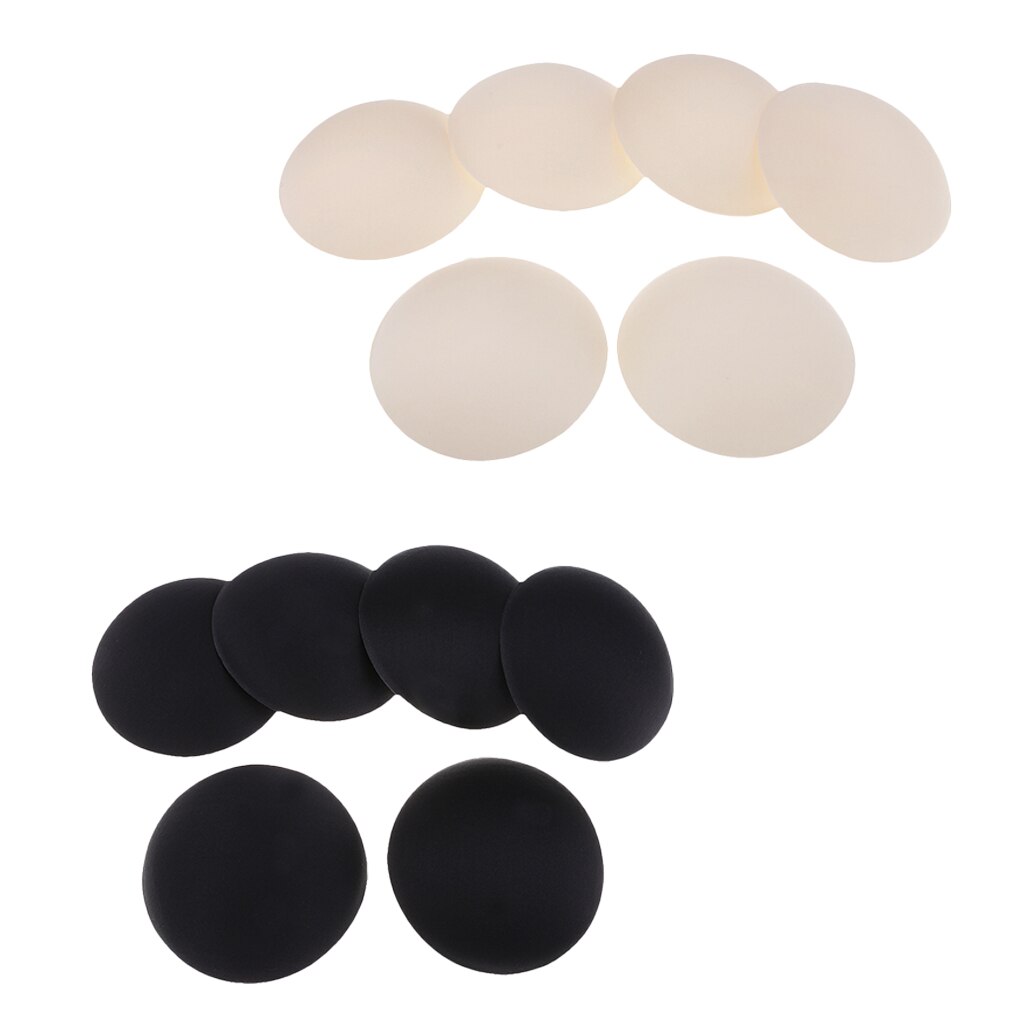 Sujetador de copas inteligente extraíble redondo, almohadillas para bañadores, deportes, 6 pares