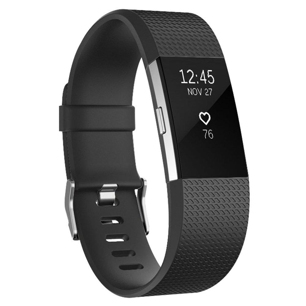 Accesorios DUSZAKE banda para Fitbit Charge 2 Correa de repuesto para pulsera banda para Fitbit Charge 2 para Fitbit Charge 2: Black / 140-170mm