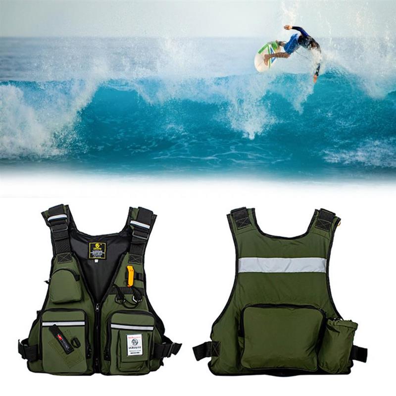 Volwassenen Reddingsvest Verstelbare Aid Vest Kajak Ski Drijfvermogen Vissersboot Watersport Wimming Varen Ski Jas Hulpgoederen: D