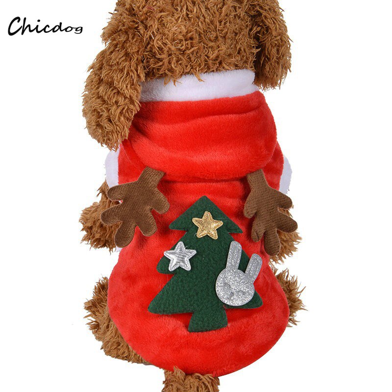 Fun Winte Jas Kleding Kerst Hond Kleding Santa Kostuum Hond Kerst Kleding Leuke Puppy Outfit voor Hond Plus Maten s-XL