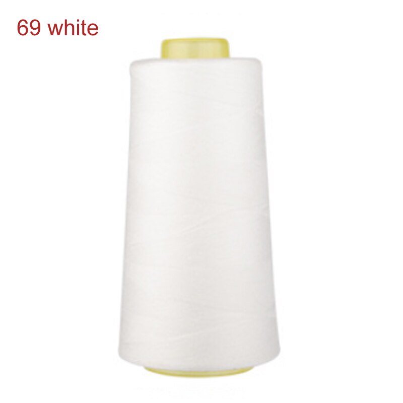 3000 Yards / roll Polyester Thread Multicolor 40S/2 Threads Spool Shirt Dress Sewing Thread Garment Accessories: 69 white
