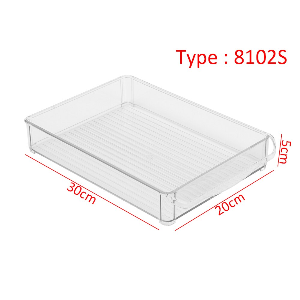 Plastikowy typ szuflady przezroczysta lodówka świeże pudełko taca na jajka mrożjeden pojemniki robić przechowywania pudełka robić przechowywania żywności akcesoria kuchenne: 8102S	355