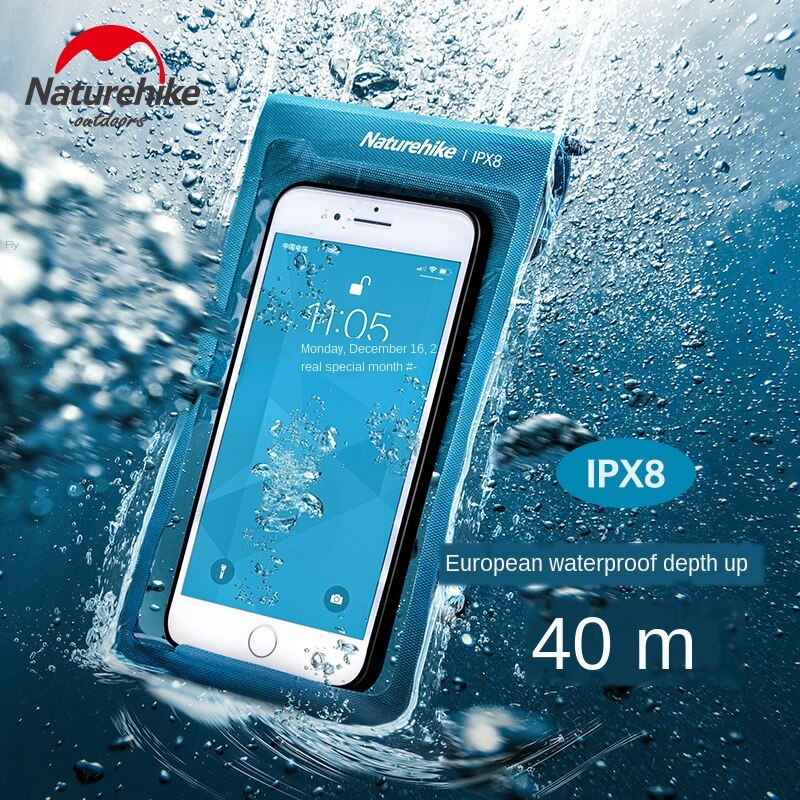 Naturehike Wasserdichte praktisch Tasche TPU Schwimmen Wasserdichte Telefon einstellen Touchscreen Versiegelt Tauchen praktisch Hülse NH20SM003